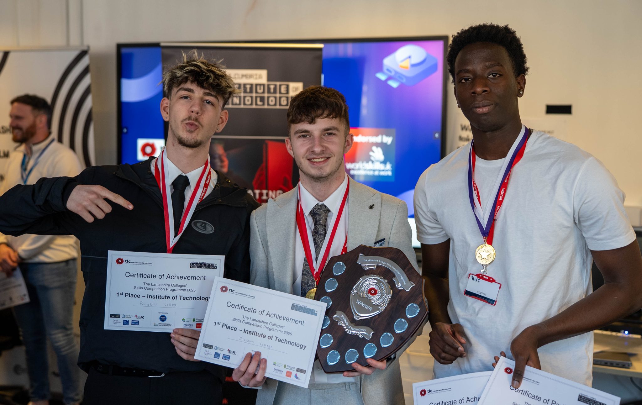 Preston College students win county-wide digital skills competition